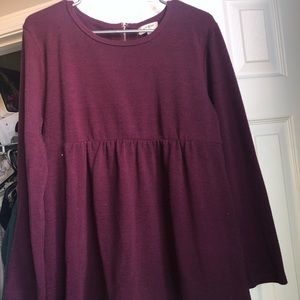 UMGEE Babydoll Sweater with lace detailing